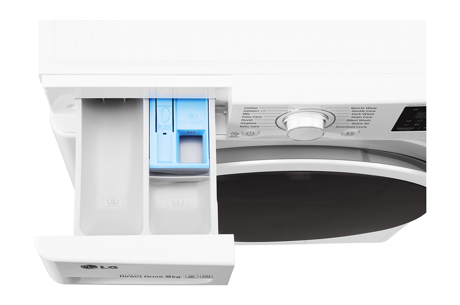 LG 1-9 kg 6 Motion Direct Drive tvättmaskin, NFC, energiklass A+++ ( -20%), F4J6VN0W