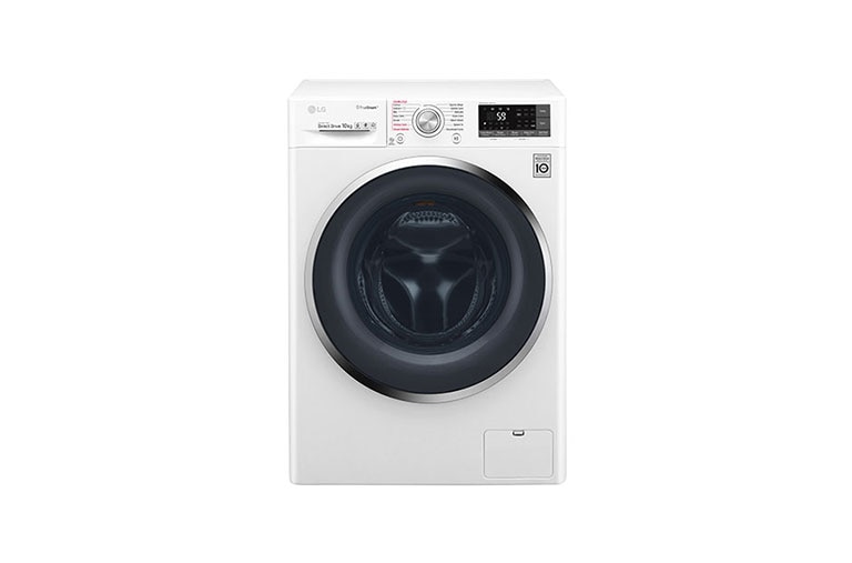 Vy framifrån av 1-10 kg TurboWash™ &amp; True Steam™, Wi-Fi, 6 Motion Direct Drive tvättmaskin F4J8JS2W