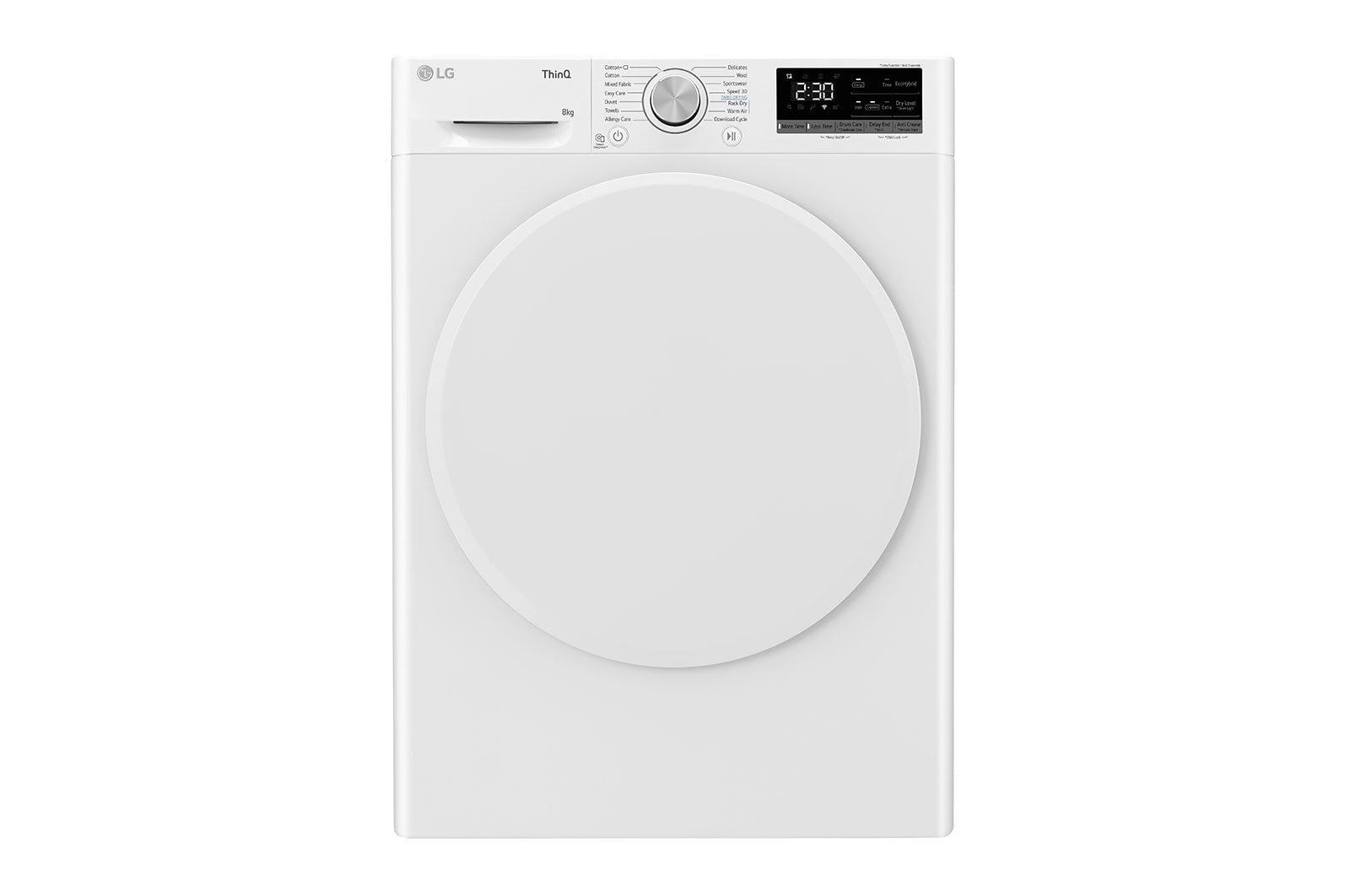LG Tvätt (9kg) och tork (8kg)-paket (Vitt), Energiklass B/A++, F4RHV580