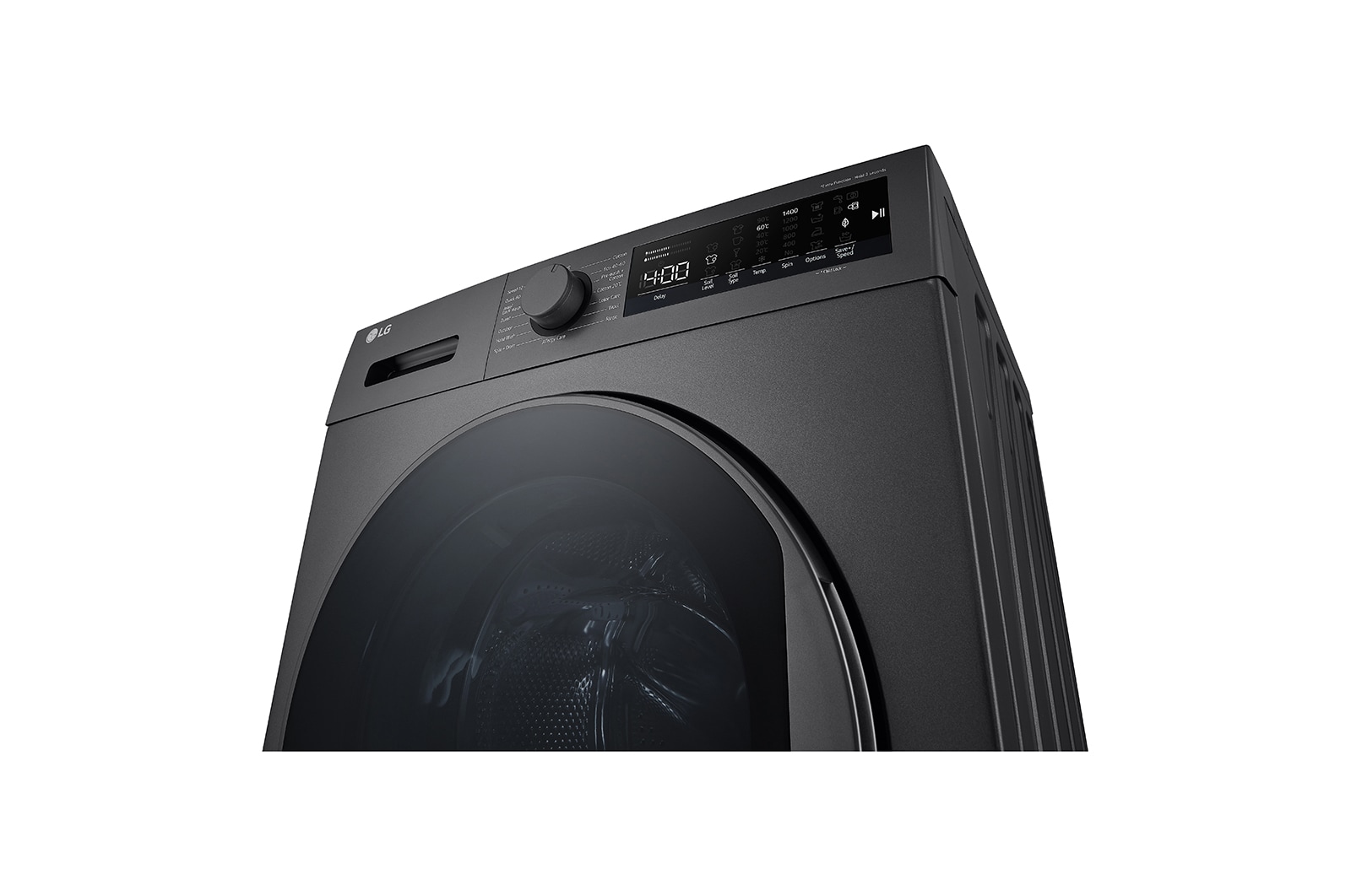 LG 9kg Tvättmaskin(Svart ), Energiklass A, Steam™, F4T2VYM1S