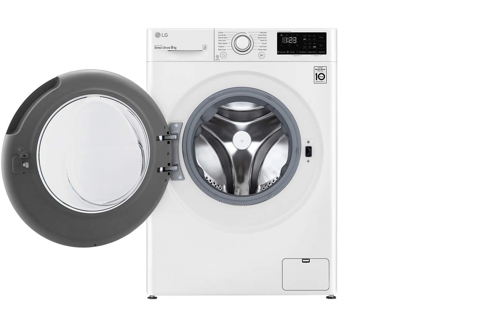 LG 9 kg Tvättmaskin(Vit) - Energiklass D, AI DD™, Smart Diagnosis™, F4WP209N0W