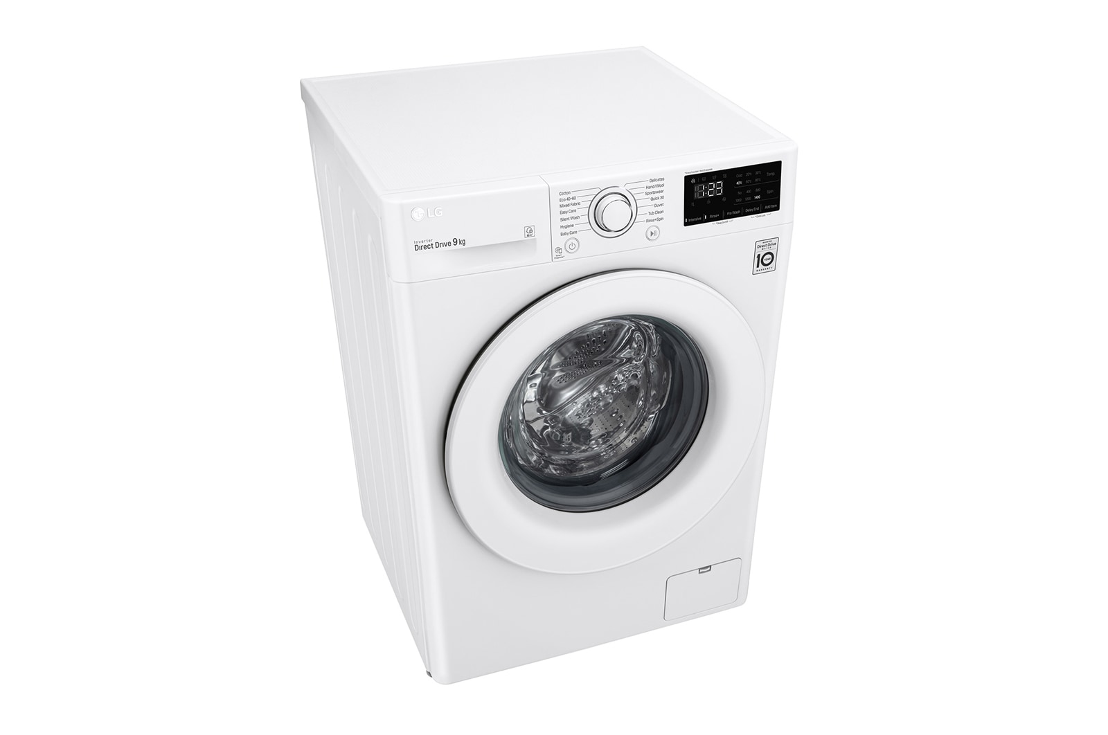 LG 9 kg Tvättmaskin(Vit) - Energiklass D, AI DD™, Smart Diagnosis™, F4WP209N0W