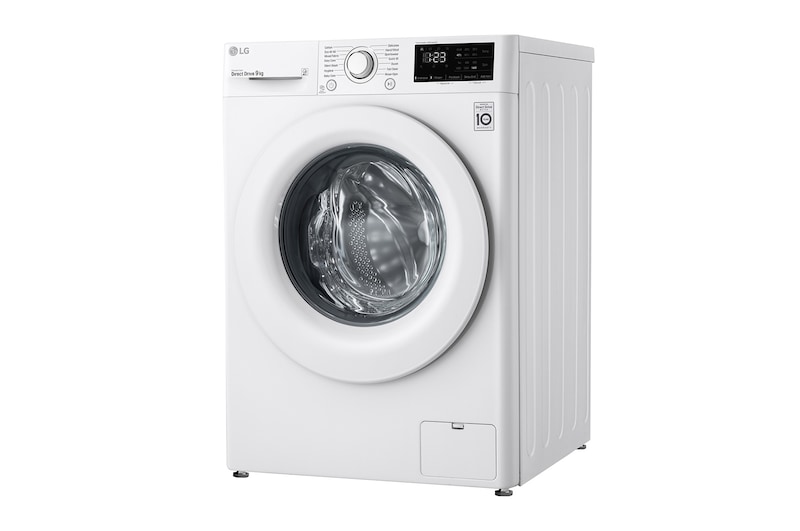 LG 9 kg Tvättmaskin(Vit) - Energiklass D, AI DD™, Smart Diagnosis™, F4WP209N0W