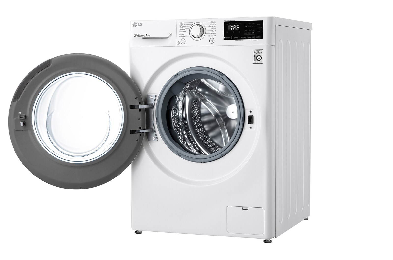 LG 9 kg Tvättmaskin(Vit) - Energiklass D, AI DD™, Smart Diagnosis™, F4WP209N0W