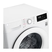 LG 10.5 kg Tvättmaskin(Vit) - Steam, Energiklass B, AI DD™, Smart Diagnosis™, F4WV210S0W