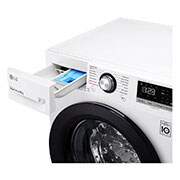 LG 9 kg Tvättmaskin(Vit) - Steam, Energiklass D, AI DD™, Smart Diagnosis™, F4WV409S3W