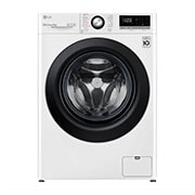 Vy framifrån av 9 kg Tvättmaskin(Vit) - Steam, Energiklass B, AI DD™, Smart Diagnosis™ F4WV409S3WE