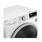 LG 9 kg Tvättmaskin(Vit) - Steam, Energiklass D, TurboWash™, AI DD™, Smart Diagnosis™ med Wi-Fi, F4WV509S1W
