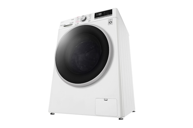 LG 9 kg Tvättmaskin(Vit) - Steam, Energiklass D, TurboWash™, AI DD™, Smart Diagnosis™ med Wi-Fi, F4WV509S1W