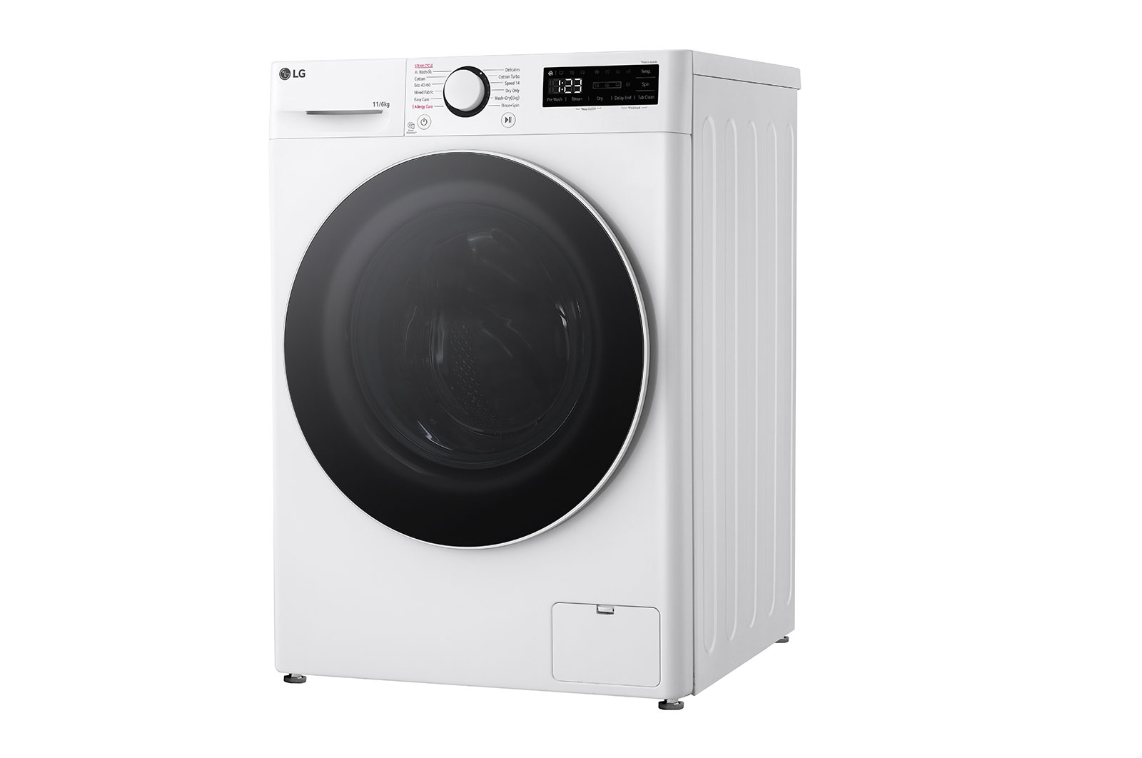 LG 11 kg / 6 kg Tvättmaskin/Torktumlare(Vit) - Steam, Energiklass A/D, AI DD™, Smart Diagnosis™, F4Y5ERP0W