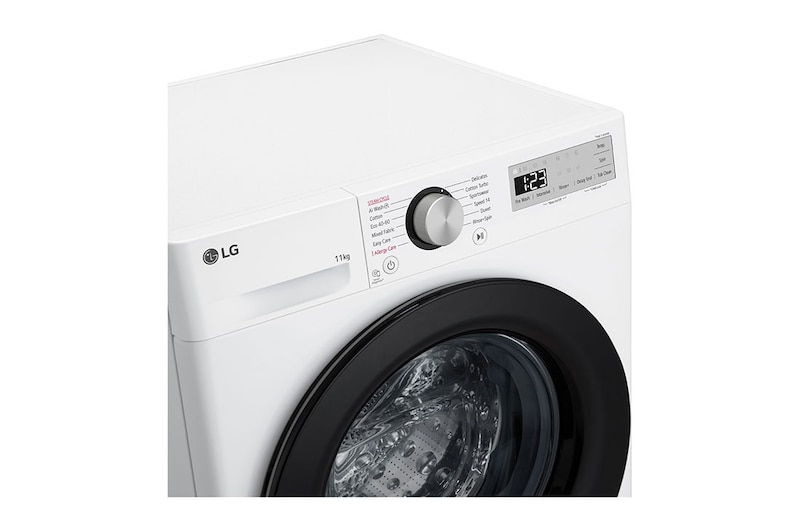 LG 11 kg Tvättmaskin(Vit) - Steam, Energiklass A, AI DD™ och Smart Diagnosis™, F4Y5EYP6W0F