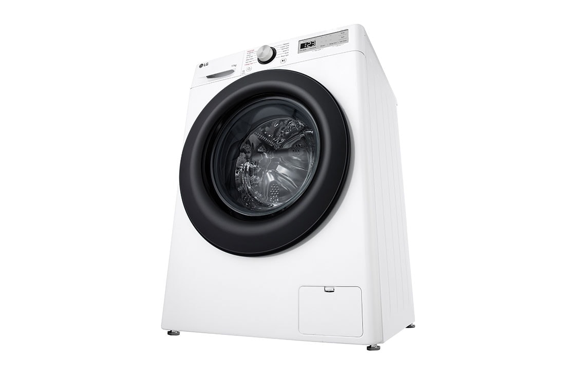 LG 11 kg Tvättmaskin(Vit) - Steam, Energiklass A, AI DD™ och Smart Diagnosis™, F4Y5EYP6W0F