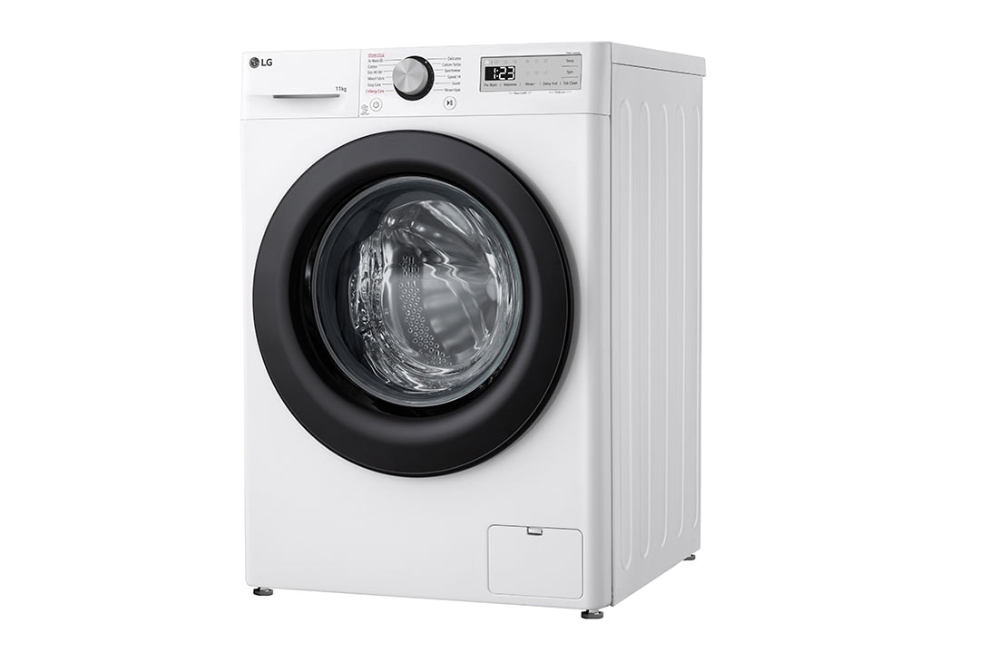 LG 11 kg Tvättmaskin(Vit) - Steam, Energiklass A, AI DD™ och Smart Diagnosis™, F4Y5EYP6W0F