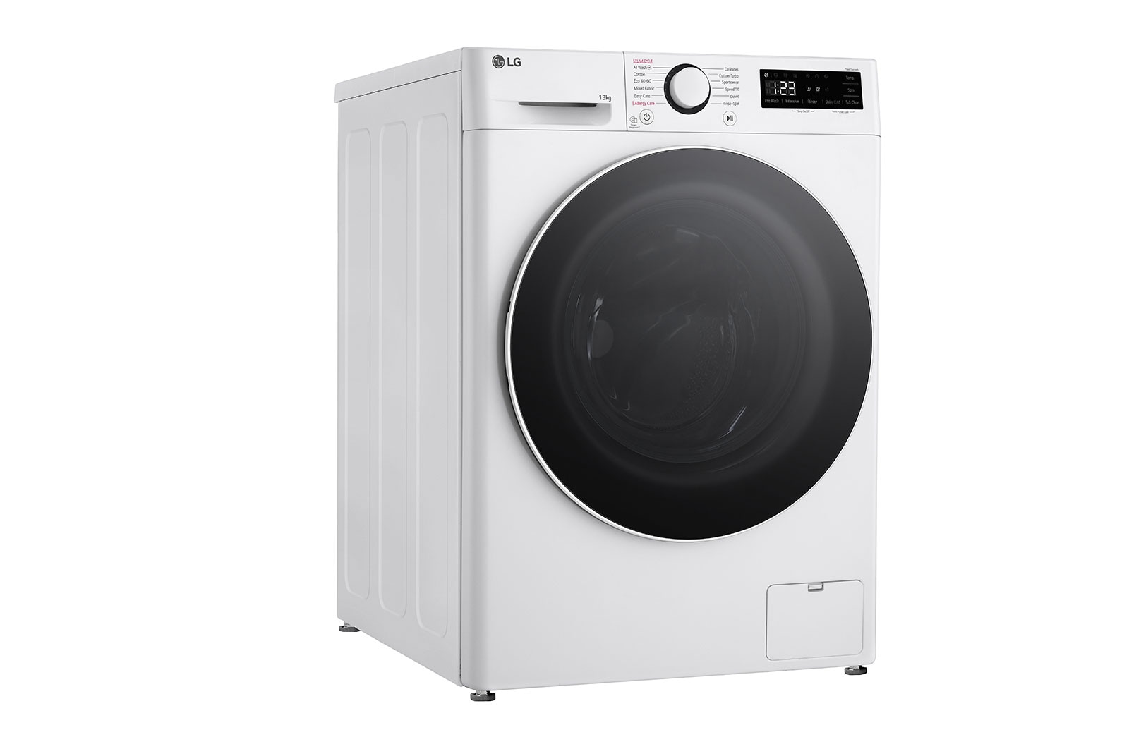 LG 13 kg Tvättmaskin(Vit) - Steam, Energiklass A, AI DD™, Smart Diagnosis™, F4Y5LYP0W