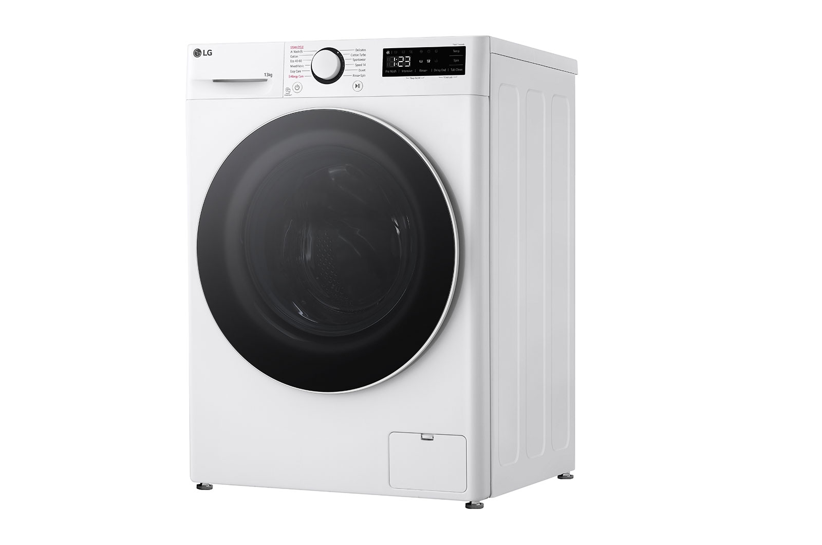 LG 13 kg Tvättmaskin(Vit) - Steam, Energiklass A, AI DD™, Smart Diagnosis™, F4Y5LYP0W