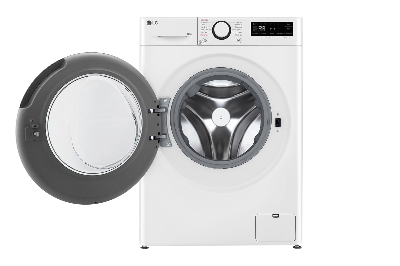 LG 10 kg Tvättmaskin(Vit) - Steam, Energiklass A, TurboWash360™, AI DD™, Smart Diagnosis™, F4Y5RYW0WY