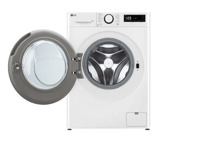 LG 9 kg Tvättmaskin(Vit) - Steam, Energiklass A, AI DD™, Smart Diagnosis™ , F4Y5VYP1W