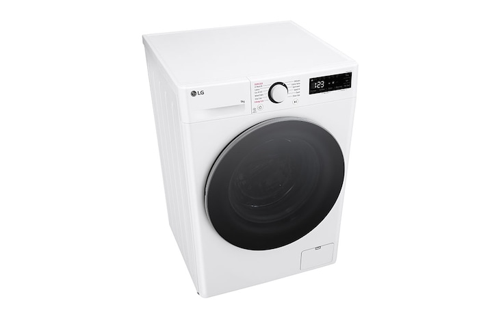 LG 9 kg Tvättmaskin(Vit) - Steam, Energiklass A, AI DD™, Smart Diagnosis™ , F4Y5VYP1W