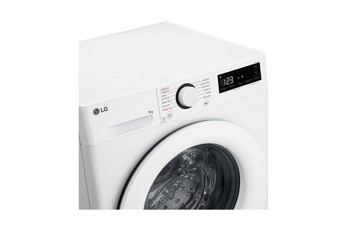 LG 9 kg Tvättmaskin(Vit) - Steam, Energiklass A, AI DD™, Smart Diagnosis™ , F4Y5VYP3W