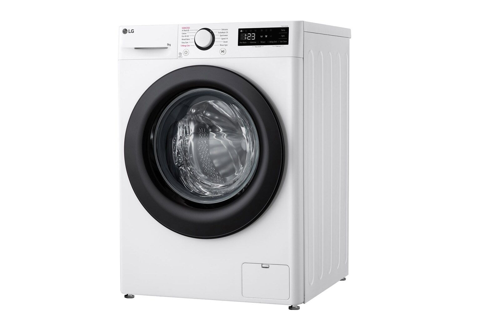 LG 9 kg Tvättmaskin(Vit) - Steam, Energiklass A, TurboWash360™, AI DD™, Smart Diagnosis™ , F4Y5VYP6WY