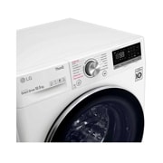 LG 10,5 kg Tvättmaskin(Vit) - Steam, Energiklass B, TurboWash™, AI DD™, Smart Diagnosis™ med Wi-Fi, F6WV710S1W