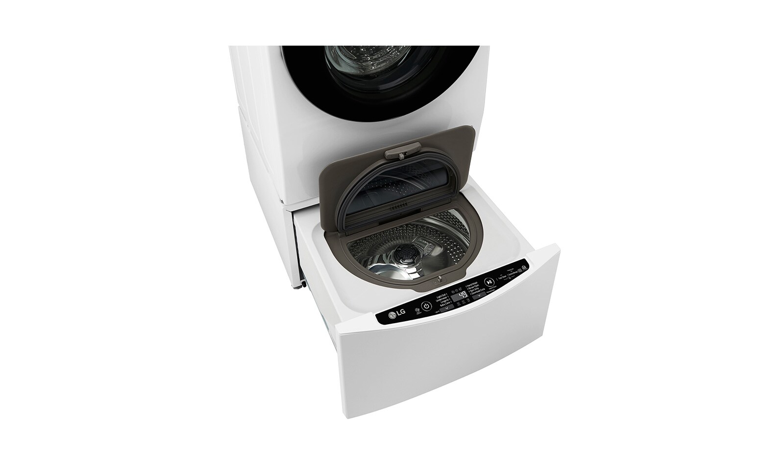 LG Gör livet lite enklare med tvättmaskinen        LG TWINWash™ Mini, F8K5XN3