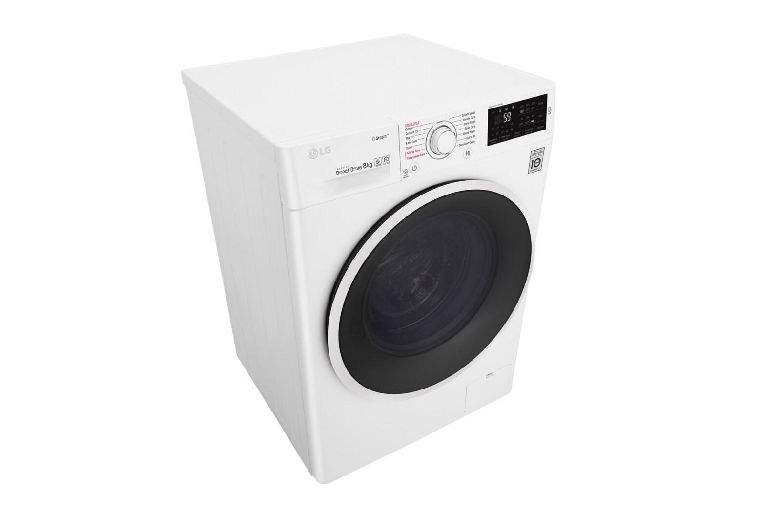 LG 1-8 kg Spa Steam & NFC, 6 Motion Direct Drive tvättmaskin, energiklass A+++ ( -30%), FC50TNS0