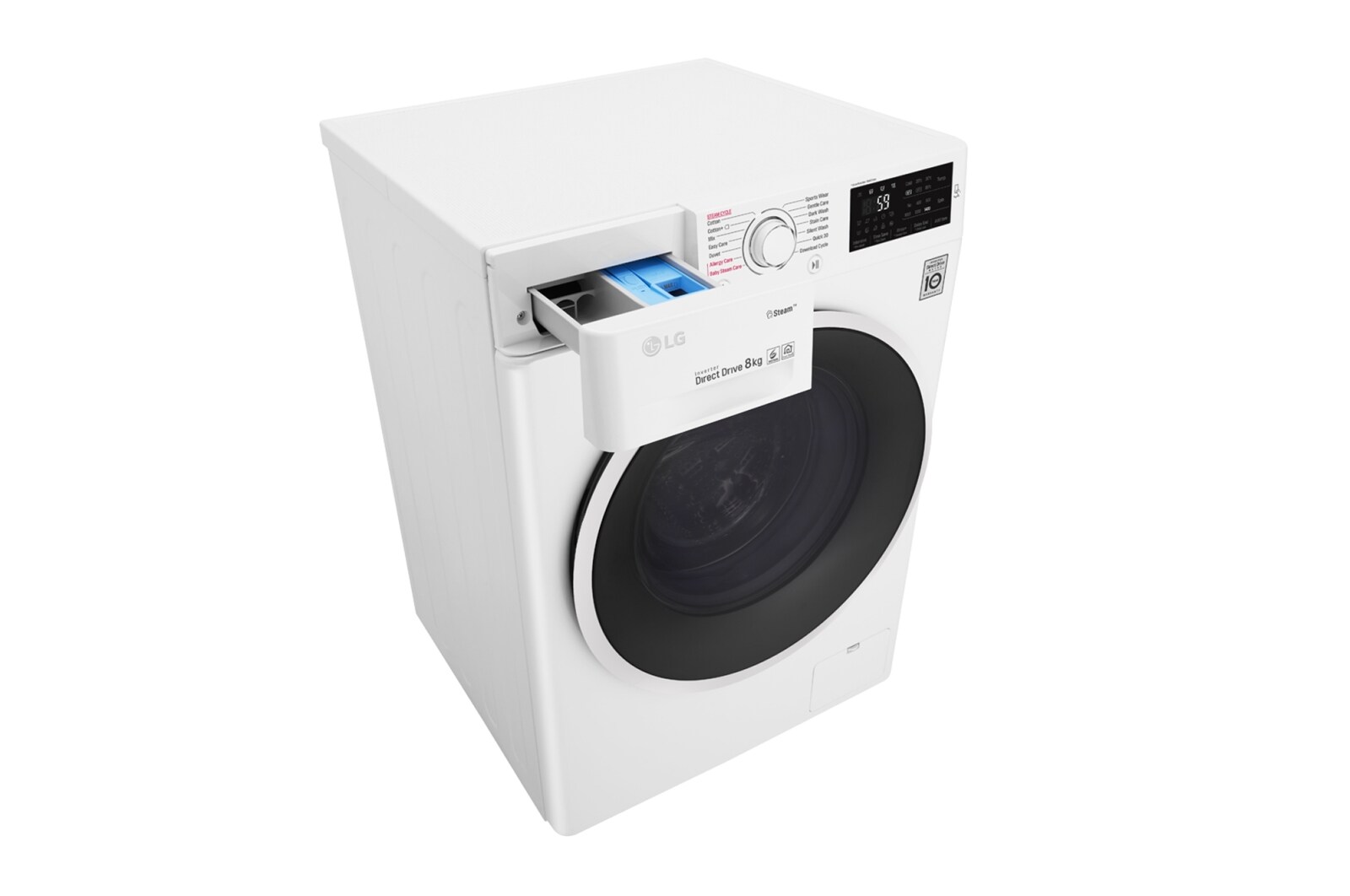 LG 1-8 kg Spa Steam & NFC, 6 Motion Direct Drive tvättmaskin, energiklass A+++ ( -30%), FC50TNS0