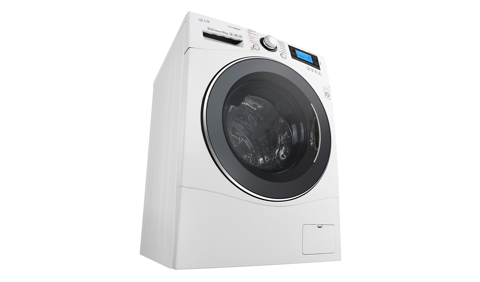LG 12 kg Tvättmaskin(Vit) - True Steam™, TurboWash™, Smart Diagnosis™ med NFC, FH495BDS2