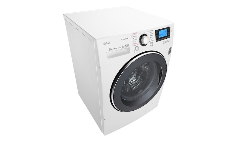 LG 12 kg Tvättmaskin(Vit) - True Steam™, TurboWash™, Smart Diagnosis™ med NFC, FH495BDS2
