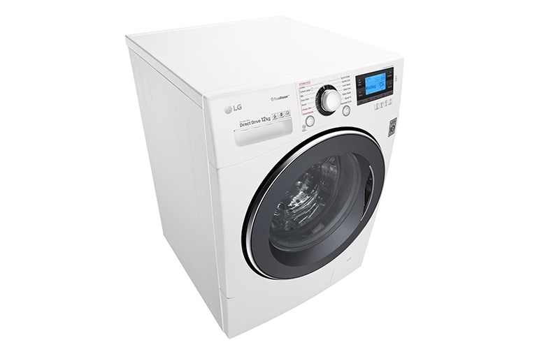 LG 12 kg Tvättmaskin(Vit) - True Steam™, TurboWash™, Smart Diagnosis™ med NFC, FH495BDS2