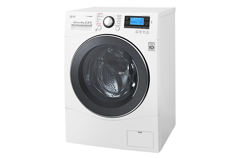 LG 12 kg Tvättmaskin(Vit) - True Steam™, TurboWash™, Smart Diagnosis™ med NFC, FH495BDS2