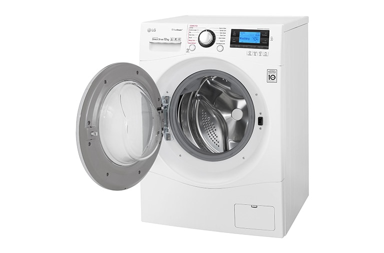 LG 12 kg Tvättmaskin(Vit) - True Steam™, TurboWash™, Smart Diagnosis™ med NFC, FH495BDS2