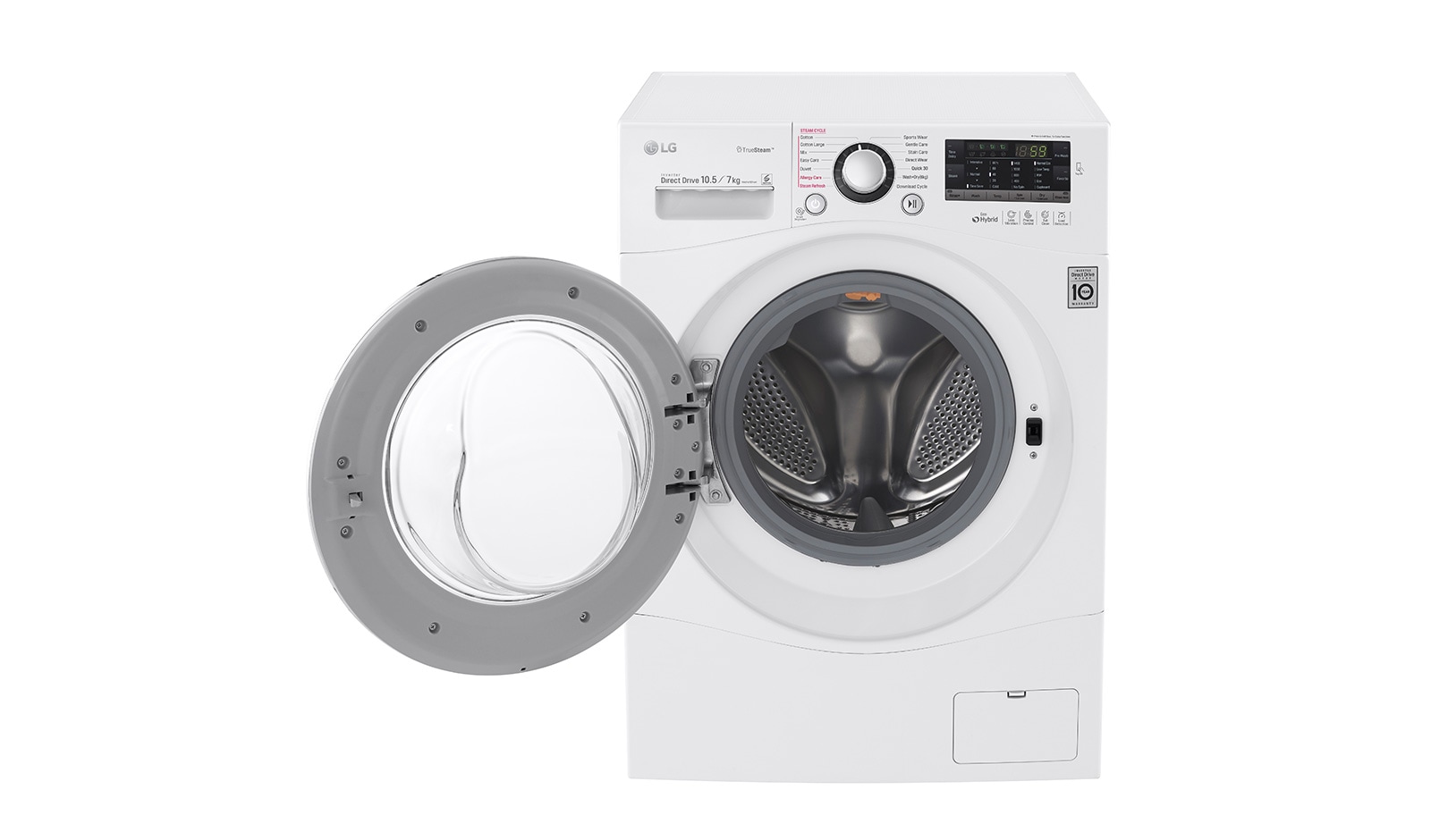LG 1-10,5 kg / 1-7 kg True Steam™ 6 Motion Direct Drive tvätt/torkmaskin, FH4A8JDH2N