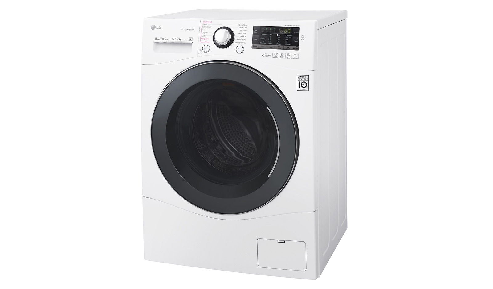 LG 1-10,5 kg / 1-7 kg True Steam™ 6 Motion Direct Drive tvätt/torkmaskin, FH4A8JDH2N