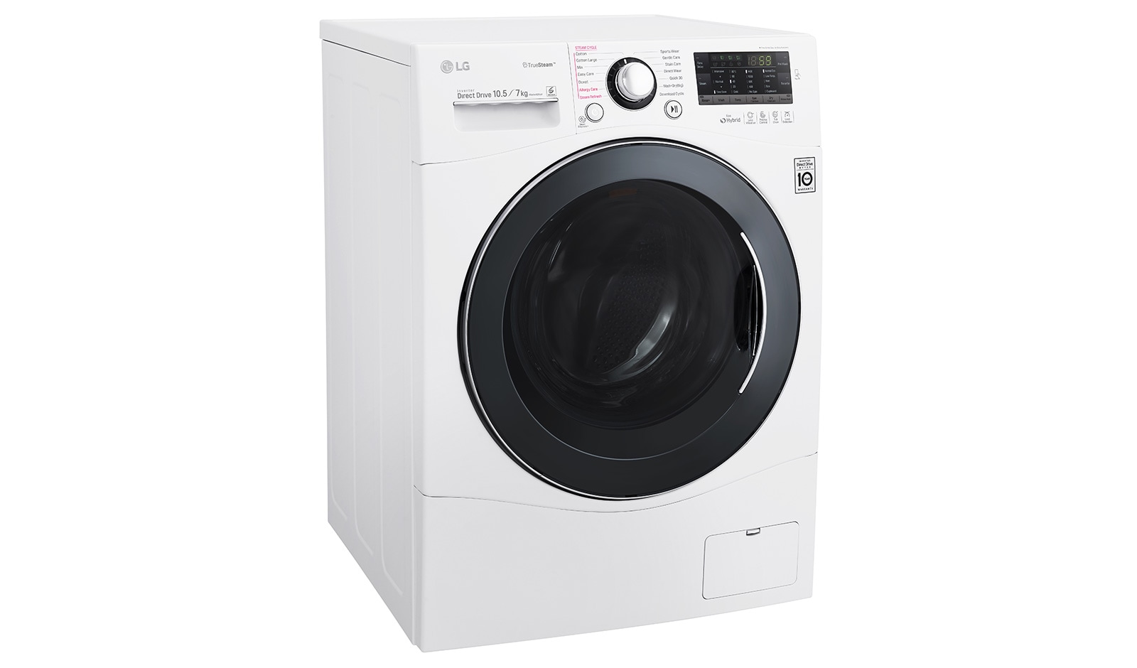LG 1-10,5 kg / 1-7 kg True Steam™ 6 Motion Direct Drive tvätt/torkmaskin, FH4A8JDH2N