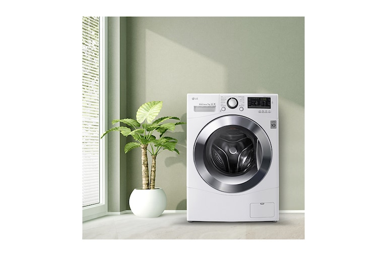 LG 1-10 kg Steam Turbo Wash, Direct Drive tvättmaskin, FH4A8JDS2