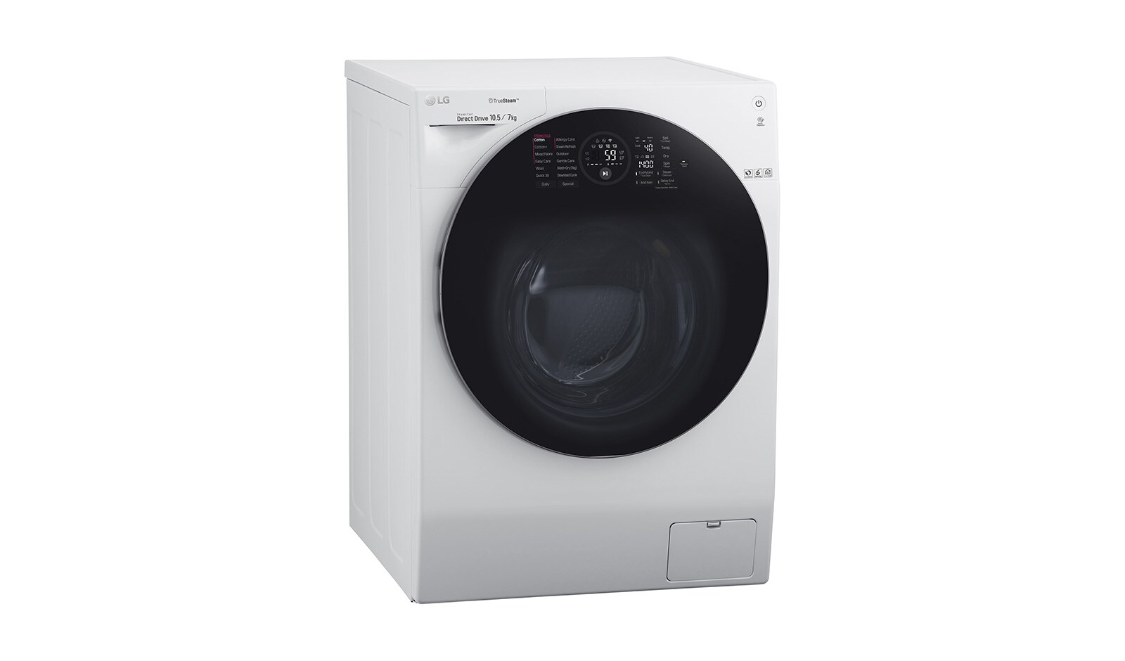 LG 1-10.5 kg / 1-7 kg True Steam™ & 6 Motion Direct Drive Kombinerad tvätt/tork, Wi-Fi, FH4G1JCH2N