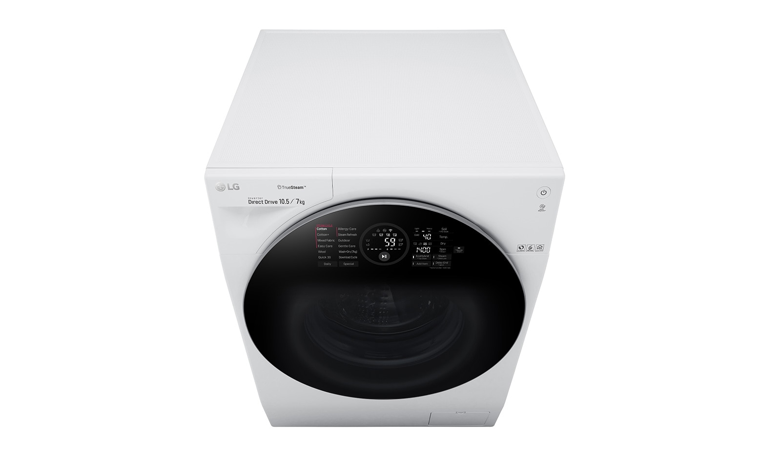LG 1-10.5 kg / 1-7 kg True Steam™ & 6 Motion Direct Drive Kombinerad tvätt/tork, Wi-Fi, FH4G1JCH2N