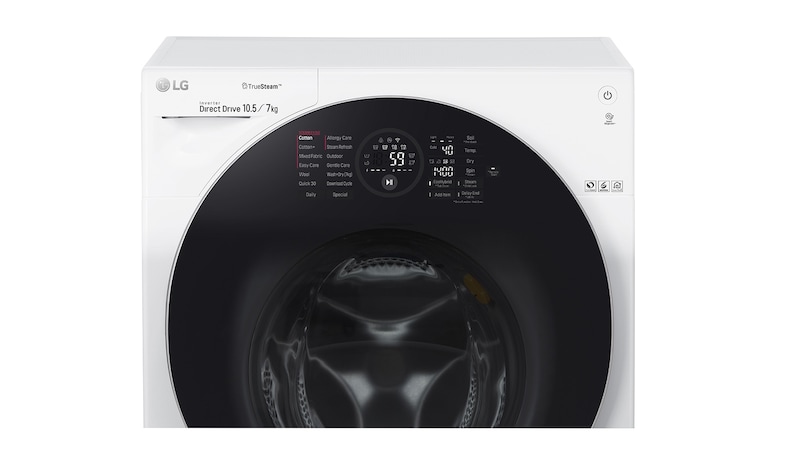 LG 1-10.5 kg / 1-7 kg True Steam™ & 6 Motion Direct Drive Kombinerad tvätt/tork, Wi-Fi, FH4G1JCH2N