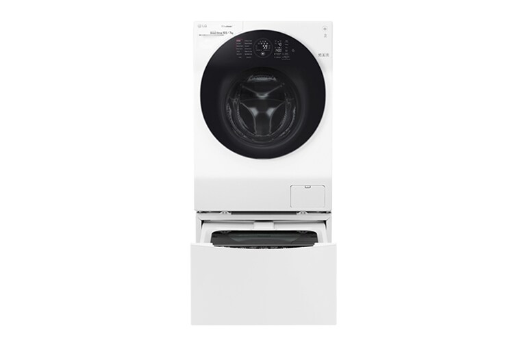 LG 1-10.5 kg / 1-7 kg LG TWINWash™ med True Steam™  & 6 Motion Direct Drive. Kombinerad tvätt/tork med Wi-Fi och Miniwash, FH4G1JCH2NW