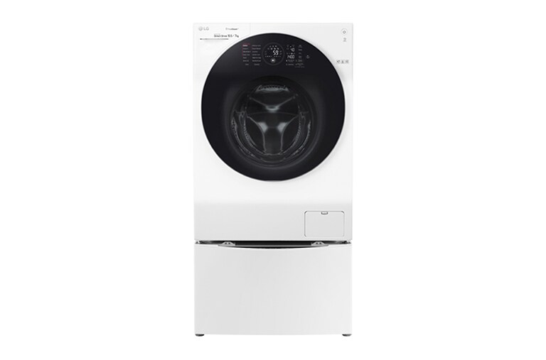 LG 1-10.5 kg / 1-7 kg LG TWINWash™ med True Steam™  & 6 Motion Direct Drive. Kombinerad tvätt/tork med Wi-Fi och Miniwash, FH4G1JCH2NW