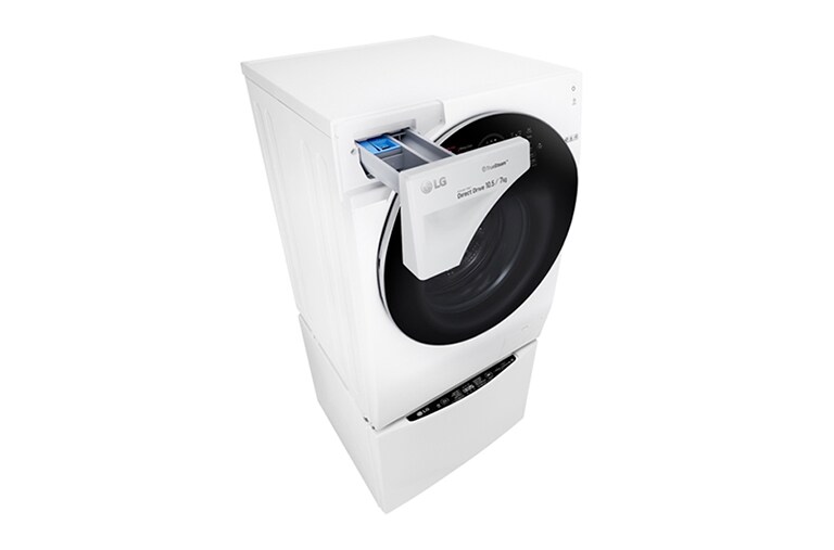 LG 1-10.5 kg / 1-7 kg LG TWINWash™ med True Steam™  & 6 Motion Direct Drive. Kombinerad tvätt/tork med Wi-Fi och Miniwash, FH4G1JCH2NW