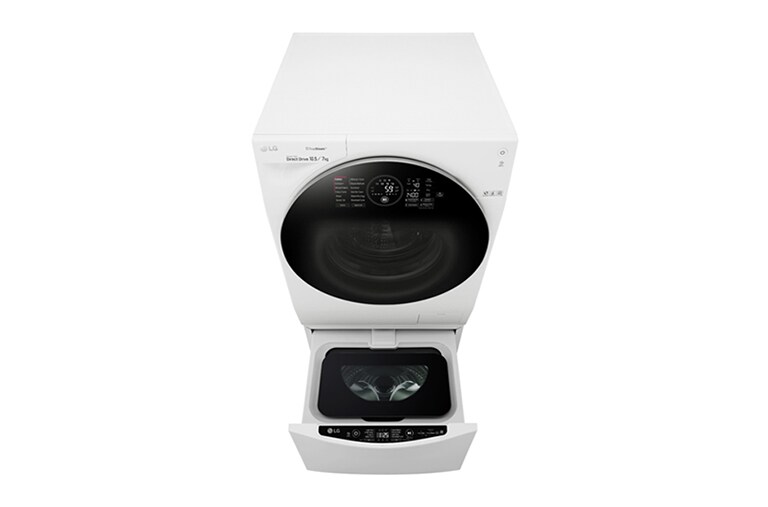 LG 1-10.5 kg / 1-7 kg LG TWINWash™ med True Steam™  & 6 Motion Direct Drive. Kombinerad tvätt/tork med Wi-Fi och Miniwash, FH4G1JCH2NW
