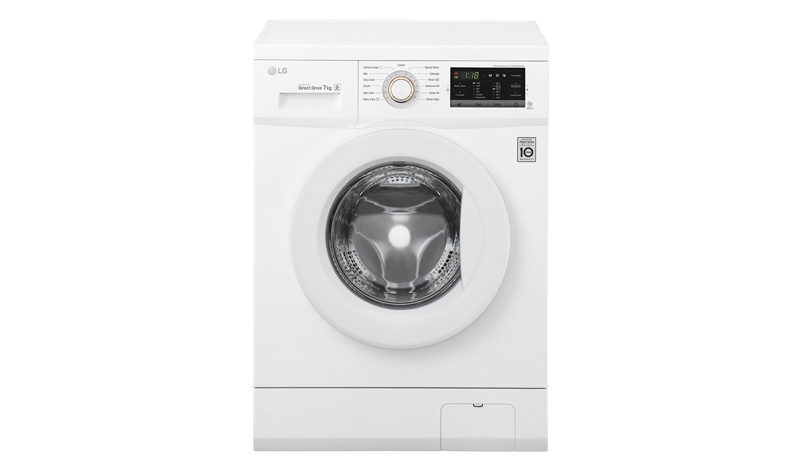 Vy framifrån av 1-7 kg 6 Motion Direct Drive tvättmaskin FH4G7QDN0