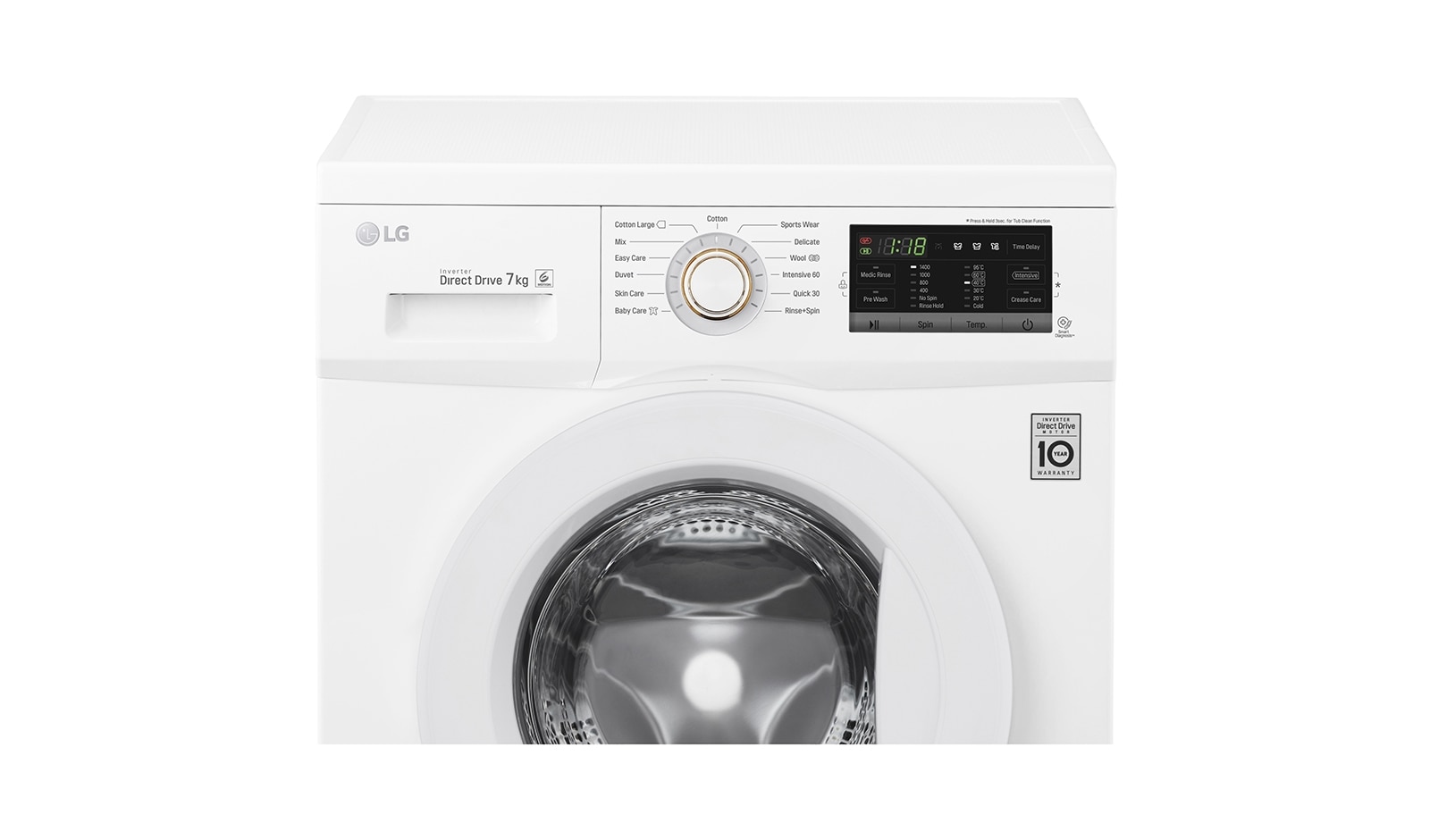 LG 1-7 kg 6 Motion Direct Drive tvättmaskin, FH4G7QDN0