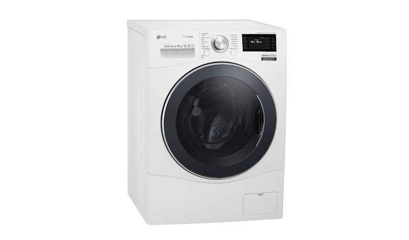 LG 12 kg Tvättmaskin(Vit) - True Steam™, Energiklass A, TurboWash™, Smart Diagnosis™ med Wi-Fi, FH6F9BDS2