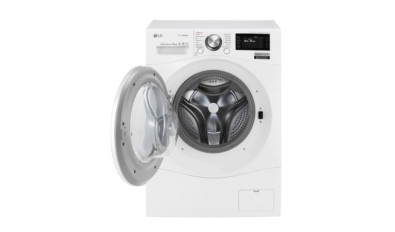 LG 12 kg Tvättmaskin(Vit) - True Steam™, Energiklass A, TurboWash™, Smart Diagnosis™ med Wi-Fi, FH6F9BDS2
