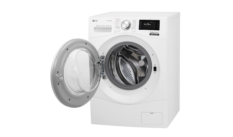 LG 12 kg Tvättmaskin(Vit) - True Steam™, Energiklass A, TurboWash™, Smart Diagnosis™ med Wi-Fi, FH6F9BDS2
