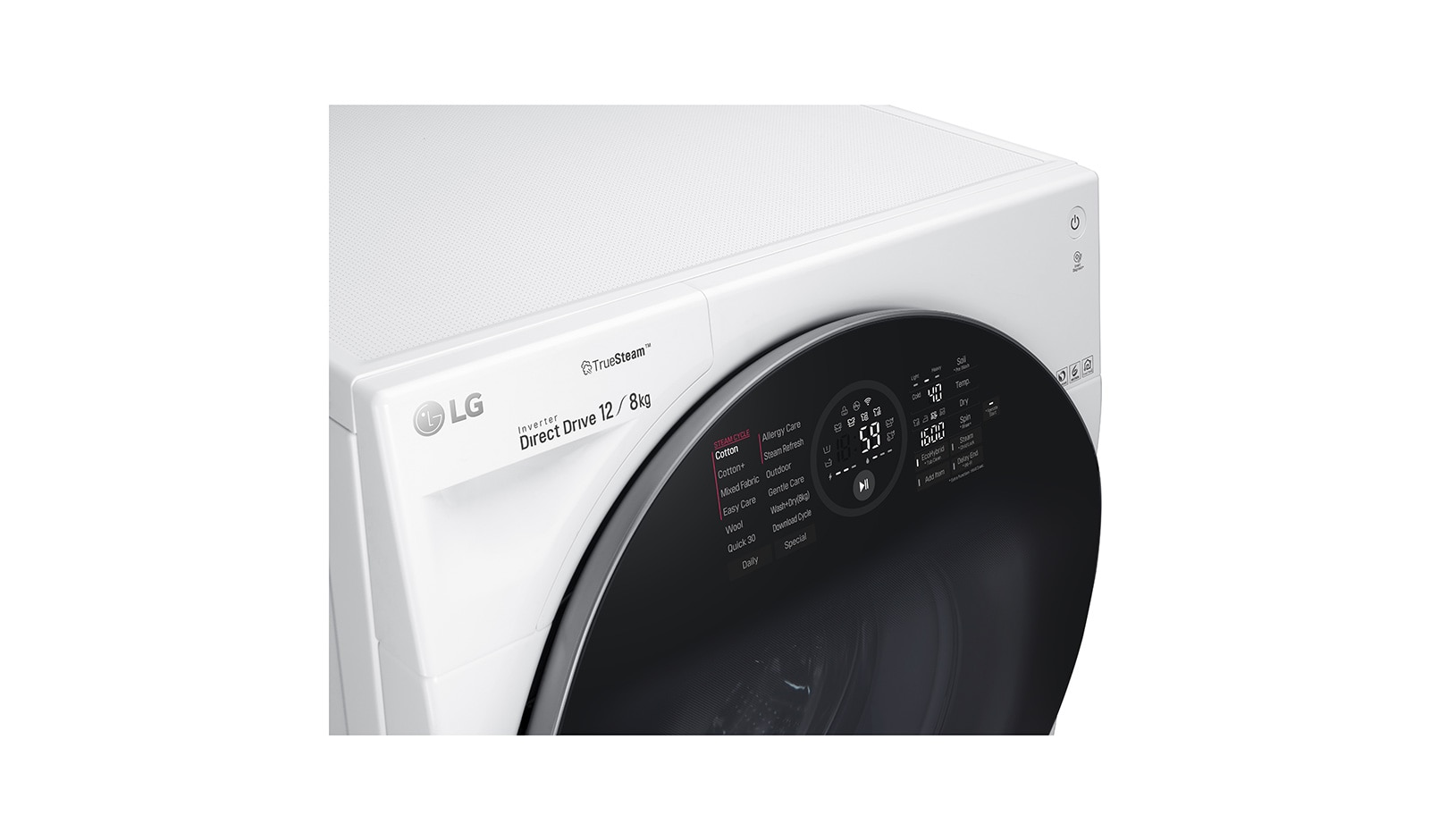 LG 1-12 kg / 1-8 kg True Steam™  & 6 Motion Direct Drive Kombinerad tvätt/tork, Wi-Fi, FH6G1BCH2N